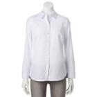 Croft & Barrow&reg; Oxford Shirt - Women's, Size: Xs, White