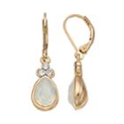 Dana Buchman Stone Cluster Teardrop Earrings, Women's, White