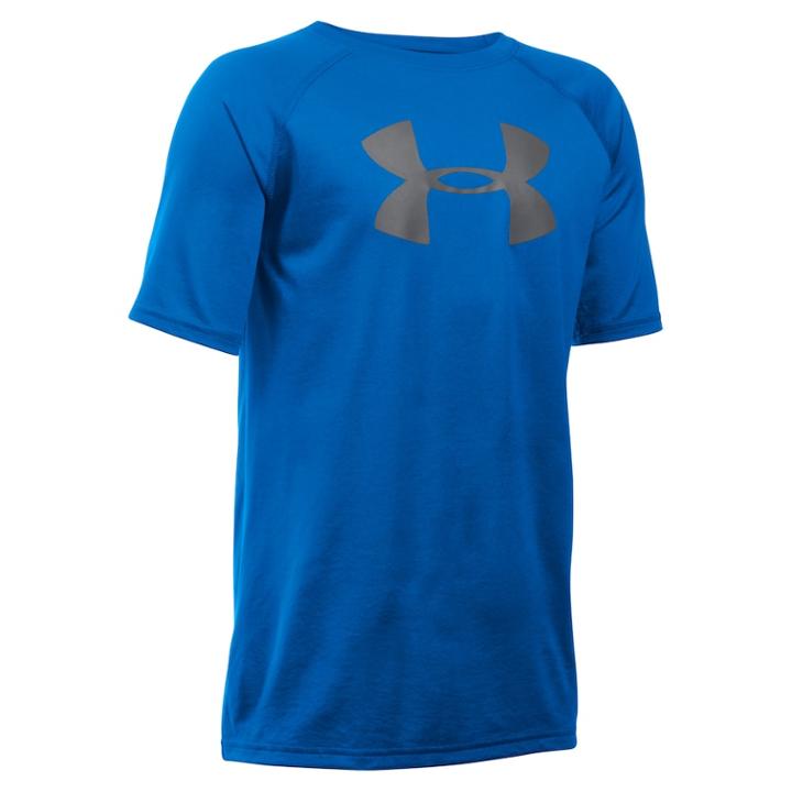 Boys 8-20 Under Armour Tech Logo Tee, Size: Medium, Brown Over
