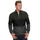 Men's Urban Pipeline&reg; Textured Quarter-zip Sweater, Size: Small, Dark Green