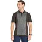 Men's Van Heusen Air Melange Classic-fit Polo, Size: Small, Black