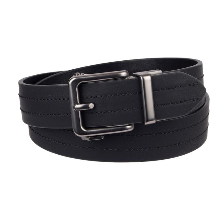 Men's Urban Pipeline&reg; Precision Fit Center-stitch Belt, Size: Large, Black