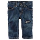 Baby Boy Carter's Destructed Jeans, Size: 18 Months, Blue Other