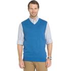 Big & Tall Izod Regular-fit Wool-blend V-neck Sweater Vest, Men's, Size: L Tall, Blue (navy)