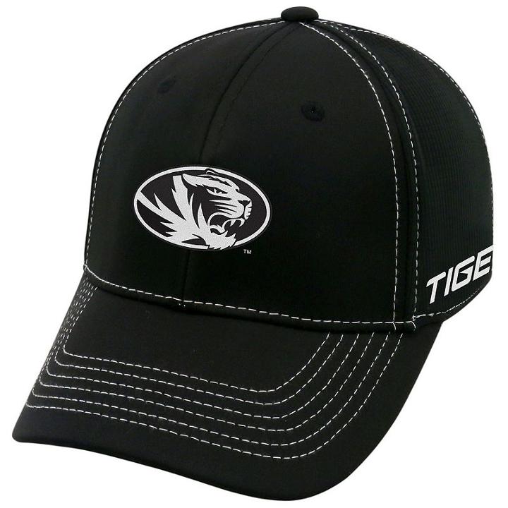 Adult Top Of The World Missouri Tigers Dynamic Performance One-fit Cap, Men's, Black