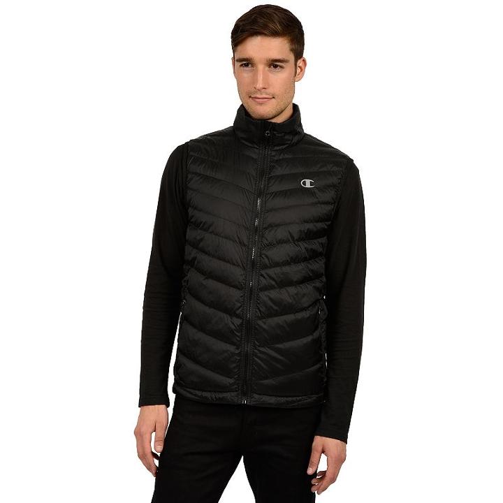 Big & Tall Champion Featherweight Insulated Puffer Vest, Men's, Size: 2x Big, Black