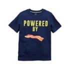 Boys 4-8 Carter's Powered By Bacon Graphic Tee, Size: 6, Blue