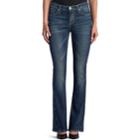 Women's Rock & Republic&reg; Fever Denim Rx&trade; Bling Slim Bootcut Jeans, Size: 14 Short, Dark Blue