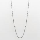 Sterling Silver Two Tone Station Necklace - 20-in, Women's, Size: 20, Grey