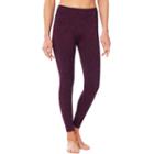 Women's Shape Active Tru S-seam Workout Leggings, Size: Xl, Drk Purple