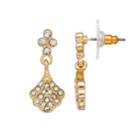 Lc Lauren Conrad Nickel Free Simulated Crystal Fan Drop Earrings, Women's, Gold