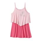 Girls 4-6x Design 365 Rhinestone Solid Popover Dress, Girl's, Size: 6, Pink Other