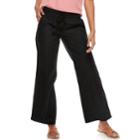 Women's Sonoma Goods For Life&trade; Linen Pants, Size: 18, Black