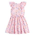 Girls 4-10 Jumping Beans&reg; Flutter Sleeve Skater Dress, Size: 8, Brt Pink