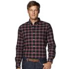 Chaps, Men's Classic-fit Oxford Checked Button-down Shirt, Size: Medium, Black
