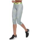 Women's Nike Pro Dri-fit Capri Leggings, Size: Medium, Drk Yellow