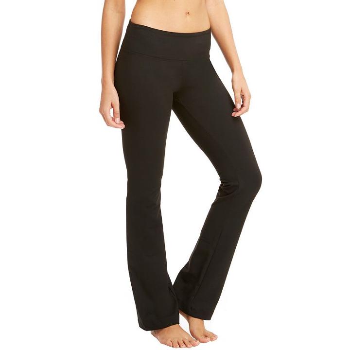 Women's Marika Weekend Sanded Dry Wik Flared Yoga Pants, Size: Small, Black