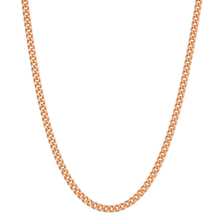 14k Rose Gold Over Silver Curb Chain Necklace, Women's, Size: 16, Pink