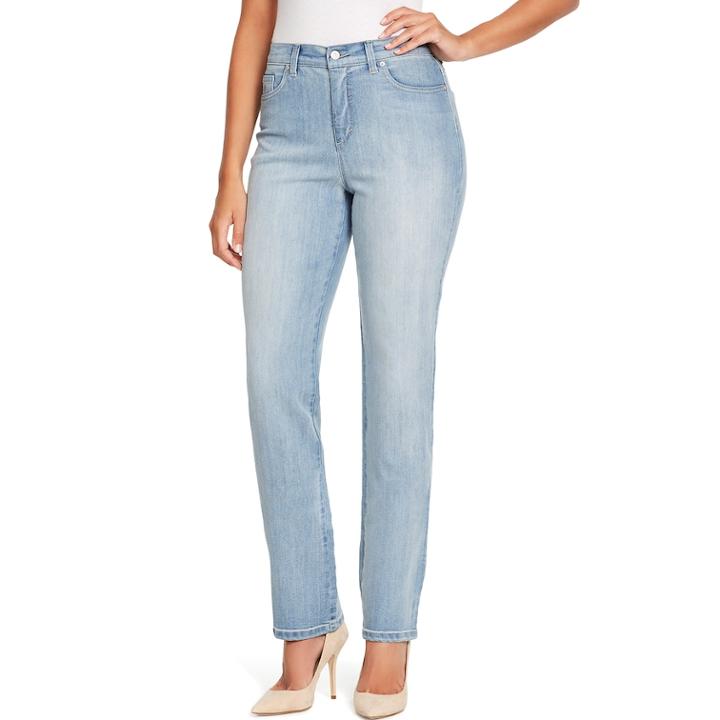 Petite Gloria Vanderbilt Amanda Classic Tapered Jeans, Women's, Size: 8p - Short, Light Blue
