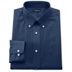 Men's Croft & Barrow&reg; Fitted Solid Easy Care Button-down Collar Dress Shirt, Size: 17.5-32/33, Blue