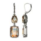 Simply Vera Vera Wang Nickel Free Brown Stone Double Drop Earrings, Women's, Brown Oth