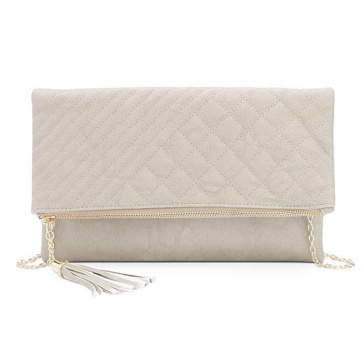 Olivia Miller Larisa Tassel Crossbody Bag, Women's, Light Grey