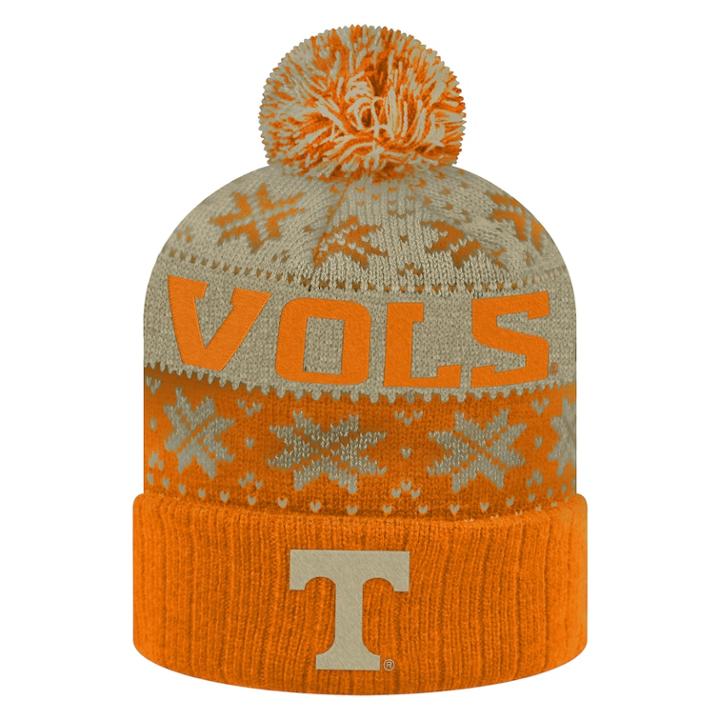 Adult Top Of The World Tennessee Volunteers Subarctic Beanie, Adult Unisex, Lt Orange
