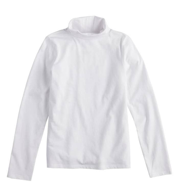 Girls 7-16 & Plus Size So&reg; Core Turtleneck Tee, Size: 7-8, White