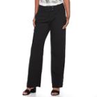 Women's Apt. 9&reg; Curvy Dress Pants, Size: 16 T/l, Black