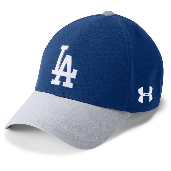 Adult Under Armour Los Angeles Dodgers Driver Adjustable Cap, Men's, Light Blue