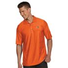 Men's Antigua Miami Hurricanes Illusion Desert Dry Extra-lite Performance Polo, Size: Xl, Orange Oth