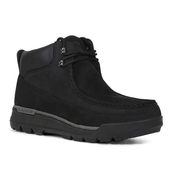 Lugz Breech Men's Moc-toe Boots, Size: 10.5, Black