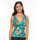 Women's Trimshaper Tummy Slimmer Empire Tankini Top, Size: 12, Ovrfl Oth