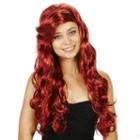 Adult Red Sea Maid Costume Wig, Size: Standard, Multicolor