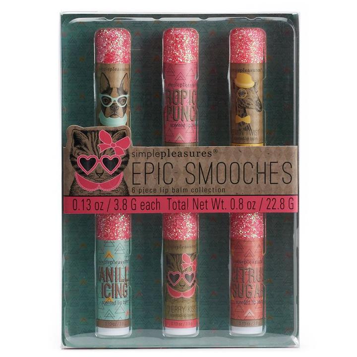 Simple Pleasures Epic Smooches Hipster Critters Lip Balm Gift Set