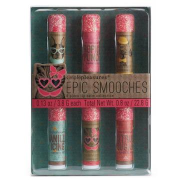 Simple Pleasures Epic Smooches Hipster Critters Lip Balm Gift Set