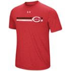 Men's Under Armour Cincinnati Reds Heat Gear Stripe Tee, Size: Medium, Med Red