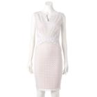 Women's Chaya Abstract Lace Sheath Dress, Size: 10, White