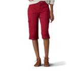 Women's Lee Skye Comfort Waist Skimmer Capris, Size: 18 Avg/reg, Med Red