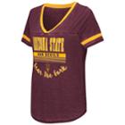 Women's Campus Heritage Arizona State Sun Devils Gunther Jersey Tee, Size: Medium, Dark Red