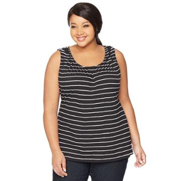 Plus Size Maternity Oh Baby By Motherhood&trade; Pull-down Nursing Tank, Women's, Size: 3xl, Natural