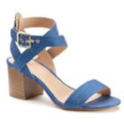 Apt. 9&reg; Peaceful Women's Block Heel Sandals, Size: 5.5, Blue Other