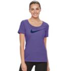Women's Nike Swoosh Short Sleeve Graphic Tee, Size: Xs, Purple Oth