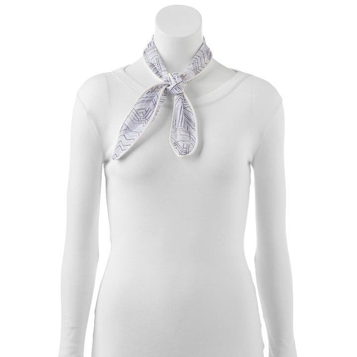 Apt. 9&reg; Geometric Dots Neckerchief, Women's, Black