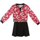 Girls 7-16 Speechless Floral Jacket & Sleeveless Dress Set, Size: 8, Brt Pink
