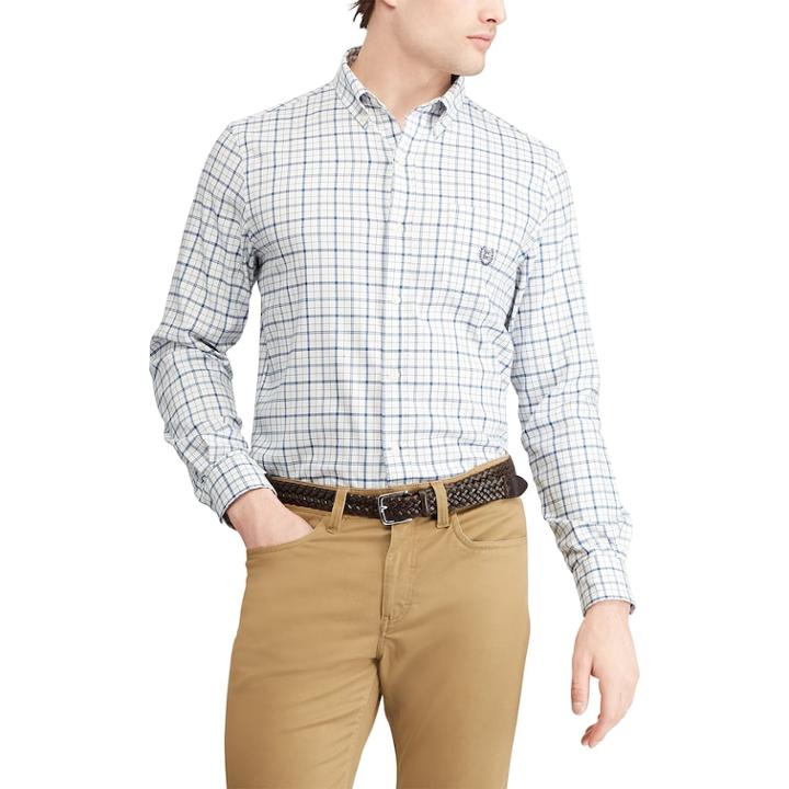 Big & Tall Chaps Regular-fit Easy-care Stretch Button-down Shirt, Men's, Size: 3xb, White