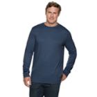 Big & Tall Croft & Barrow&reg; Classic-fit Easy-care Crewneck Tee, Men's, Size: 4xl Tall, Dark Blue