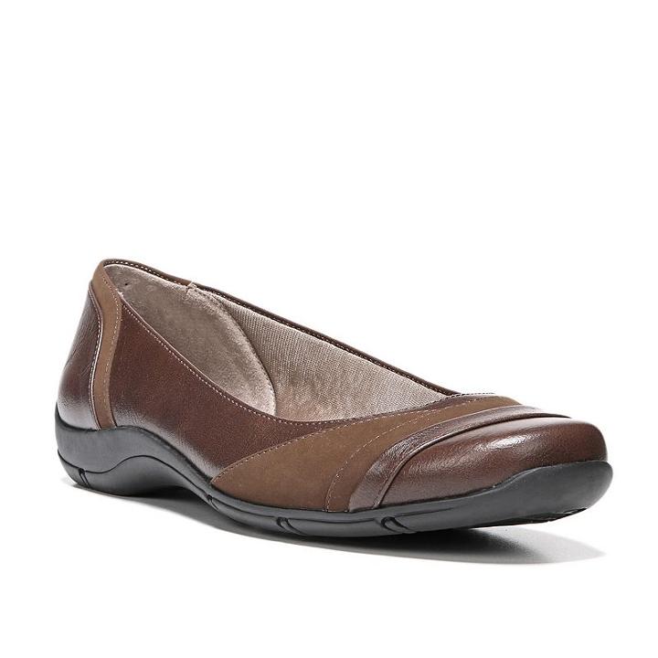 Lifestride Dig Women's Flats, Size: 6.5 Wide, Dark Brown