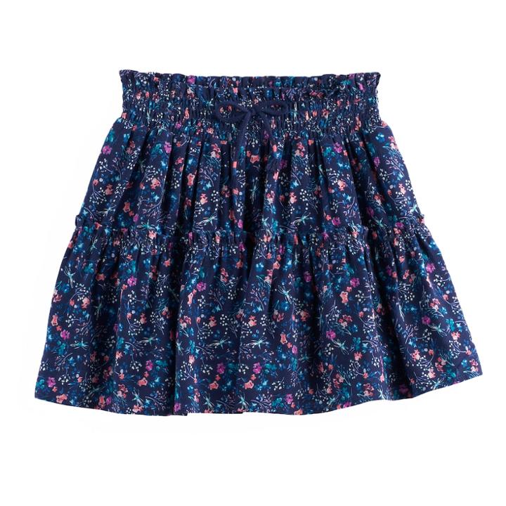 Girls 4-12 Sonoma Goods For Life&trade; Ruffle Skort, Size: 10, Dark Blue