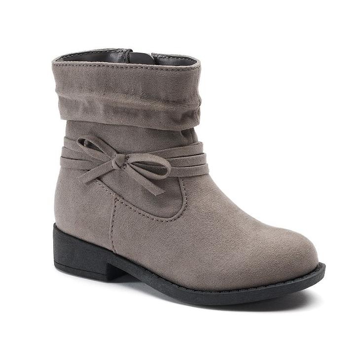 Jumping Beans Carol Toddler Girls' Casual Boots, Size: 7 T, Med Grey